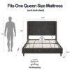 Harper - Tall Headboard Upholstered Bed With High Headboard - Gray - Image 14