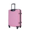 3 Piece Luggage Sets Lightweight Suitcase With Two Hooks, Spinner Wheels, Tsa Lock, (20/24/28) - Pink - Image 7