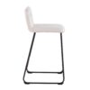 Casper - Fixed Height Contemporary Counter Stool (Set of 2) - Black / Cream - Image 3