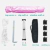10'X10' Folding Canopy With 4 Removable Sidewalls Outdoor Event Shelter UPF 50+ Gazebo Portable Tents For Parties Beach Camping Wedding Ez Pop Up Canopy 4 Pieces Weight Bag + Carry Bag - Pink - Image 8