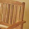 Outdoor Rocking Loveseat With Acacia Wood Frame - Natural - Image 8