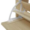 Modern Freestanding Rattan 3 Door Shoe Rack Storage Cabinet For Entryway - Natural Particle Board - Image 14
