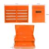 Rolling Tool Chest, 5 Drawer Tool Box Organizer With Lockable Wheels & Sliding Drawers & Detachable Top & Adjustable Shelf, Tool Storage Cabinet For Garage Workshop - Orange - Image 7