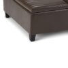 Ellis - Coffee Table Storage Ottoman - Chocolate Brown - Image 6