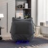 270 Swivel Glider Recliner Chair, Power Recliner Rocking Chair, USB Port Charge For Nursery Chair With Atmosphere Lamp For Living Room Bedroom Apartment - Dark Gray - Image 7