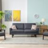 Bahamas - Sofa And 2 Chairs With 2 Throw Pillows - Dark Gray - Image 6