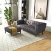 Addison - Square Upholstered Ottoman - Dark Gray - Image 6