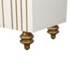 Modern Fluted Sideboard Buffet With Storage, Curve Element, 4 Doors With Adjustable Shelves - White - Image 7