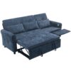 2 In 1 Sofa, 3 Seater Sofa With Sofa Bed And Reversible Recliner - Blue - Image 13