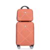 2 Piece Luggage Sets Lightweight Suitcase, Spinner Wheels, (20/14) - Dark Orange - Image 5