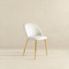 Marion - Mid-Century Modern Dining Chair (Set of 2) - Gold / White - Image 3