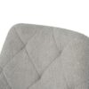 Modern Teddy Velvet Fabric Dining Chair With Gold Plated 5 Claw Legs - Gray - Image 11