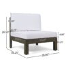 Oana - Armless Chair - White - Image 2