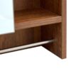 Wall Mounted Bathroom Storage Cabinet With Mirror Door, Medicine Cabinet, Over The Toilet Storage Cabinet With Shelves And Towel Rack - Walnut Brown - Image 15