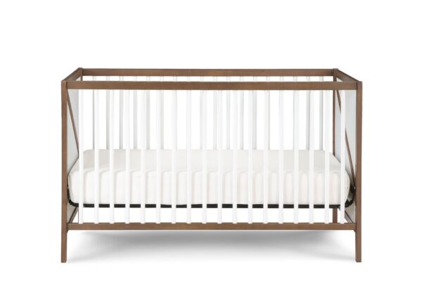 Pixie Zen - 3 In 1 Crib - Walnut / White