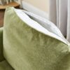 360° Swivel Chair, Accent Barrel Armchair, Upholstered With Curved Design - Green - Image 19