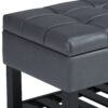 Saxon - Storage Ottoman Bench - Stone Gray - Image 8