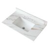 Vanity Top, Sintered Stone - Carrara White With Veins - Image 4
