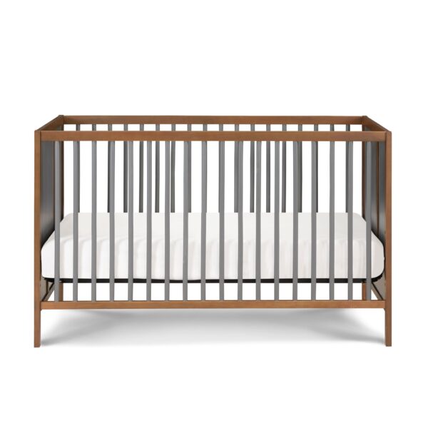 Pixie Finn - 3 In 1 Crib - Walnut, Charcoal