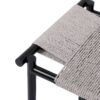 Boho Hand Woven Entryway Ottoman Vanity Chair Footrest Stool For Living Room Sofas - Gray - Image 14