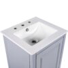 Modern 20.3" Bathroom Vanity With Sink And Functional Storage - Gray - Image 21