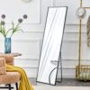 Aluminum Frame Minimalist Mirror, Bathroom Bedroom Wall Mirror, Elevating Contemporary Interiors, Can Be Wall Mounted Or Opened As A Standing Mirror - Black - Image 6