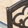 Cast Aluminum Dining Chair With Hand Crafted Details - Copper - Image 8