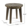 Outdoor 3 Piece Wood Patio Seating Set - Black - Image 5