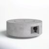 Reinforced - Propane / Gas Outdoor Fire Pit Table With Lid - Gray / White - Image 6