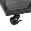 Industrial Bar Cart Kitchen Bar & Serving Cart For Home With Wheels 3 Tier Storage Shelves - Black / Gray - Image 12