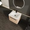 Bathroom Vanity Set With Resin Countertop Sink, 2 Doors - Oak - Image 5