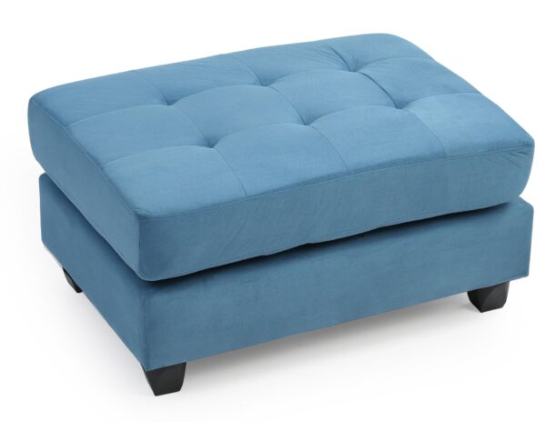 Stylish Aqua Ottoman For Any Room - Aqua Blue