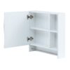 Wall Mounted Bathroom Storage Cabinet With Mirror Door, Medicine Cabinet, Over The Toilet Storage Cabinet With Shelves And Towel Rack - White - Image 10