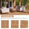 Wood Plastic Composite Deck Tiles (Set of 20), Sustainable Composite Decking Resist Rust, Water, Weather, Easy To Diy & Maintain, Ideal For Patios, Balconies, Rooftops - Burlywood - Image 8