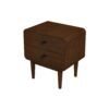 Alexa - Mid-Century Modern Style Night Stand - Brown - Image 12