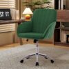 Adjustable Office Chair, Home Bedroom, Ergonomic Swivel Chair, Backrest Seat, Comfortable For Long Sitting - Green - Image 7