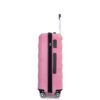 Hardshell Suitcase Spinner Wheels Pp Luggage Sets Lightweight Durable Suitcase With Tsa Lock, 3 Piece Set (20/24/28) - Pink - Image 9