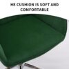Adjustable Office Chair, Home Bedroom, Ergonomic Swivel Chair, Backrest Seat, Comfortable For Long Sitting - Green - Image 14