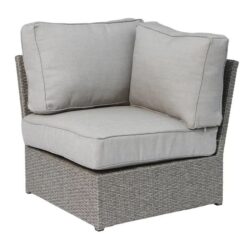 Shick - Corner Wedge Patio Chair With Cushions - Gray