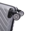 3 Piece Travel Lightweight Suitcase With Wheels, Password Lock, Business And Travel Carry On Luggage (20" / 24" / 28") - Silver Gray - Image 5