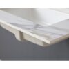 Vanity Top With Undermount Sink And Backsplash - White Marble - Image 9