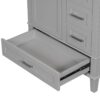 Bathroom Vanity, Modern Bathroom Cabinet With Sink Combo Set, Bathroom Storage Cabinet With A Soft Closing Door And 3 Drawers, Solid Wood Frame - Gray - Image 19