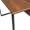 Computer Desk With Metal Legs - Dark Coffee - Image 7