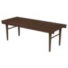 Mia - Mid-Century Modern Bench - Dark Brown - Image 2