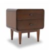 Alexa - Mid-Century Modern Style Night Stand - Brown - Image 8