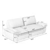 Queen Pull Out Sofa Bed, 3 In 1 Convertible Sleeper Sofa Multifunctional Velvet Loveseat Bed - Gray - Image 3