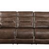 Aashi - Leather Gel Match 3 Piece Recliner Living Room Set - Brown - Image 2