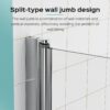Frameless Folding Pivot Bathtub Door With Clear Tempered Glass - Chrome - Image 4