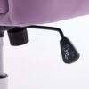 Ergonomic Swivel Office Chair, Comfortable Backrest Seat, Velvet, Adjustable For Home And Bedroom - Lilac - Image 8