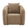 Keith - Chenille 3 Piece Living Room Set (Comes With Matching Color Toss Pillows) - Brown - Image 7
